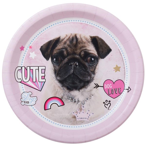 Coolcollectibles Rachael Hale Dog Love Dinner Plates - 24 Piece CO1701614